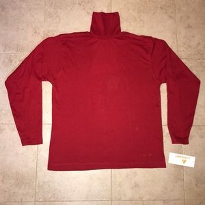 LIZWEAR Long Sleeve Red Turtleneck NWOT - 90s Vintage Mom Liz Claiborne